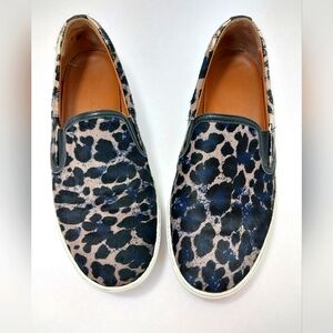 Jimmy Choo‎ Ponyhair Animal Print, Slip On Sneakers, Size 8|EUR 38.5